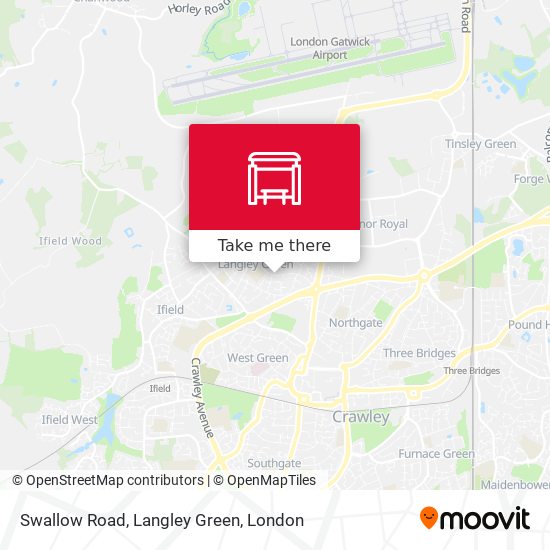 Swallow Road, Langley Green map
