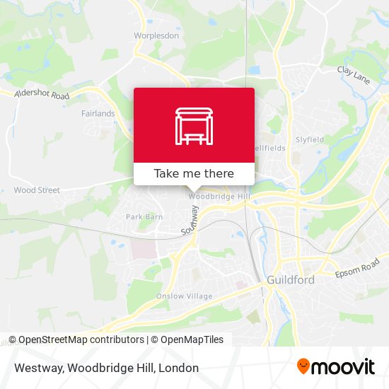 Westway, Woodbridge Hill map