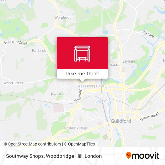 Southway Shops, Woodbridge Hill map