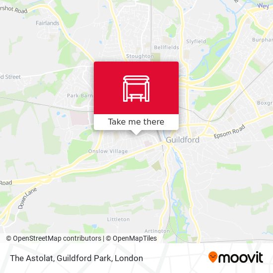 The Astolat, Guildford Park map