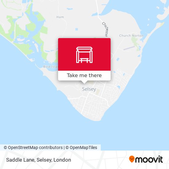 Saddle Lane, Selsey map