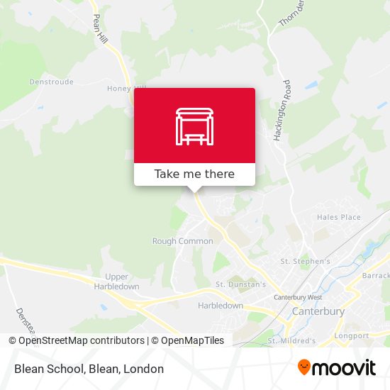 Blean School, Blean map