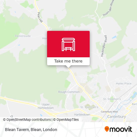 Blean Tavern, Blean map