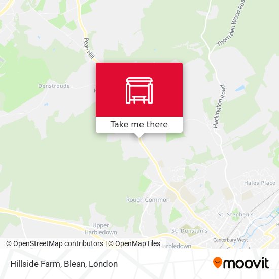 Hillside Farm, Blean map