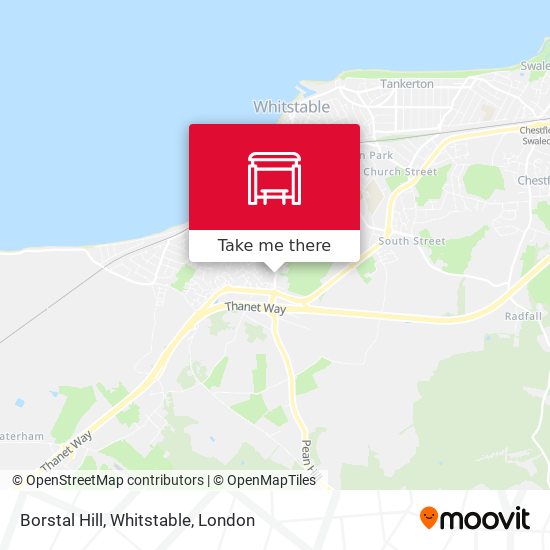 Borstal Hill, Whitstable map