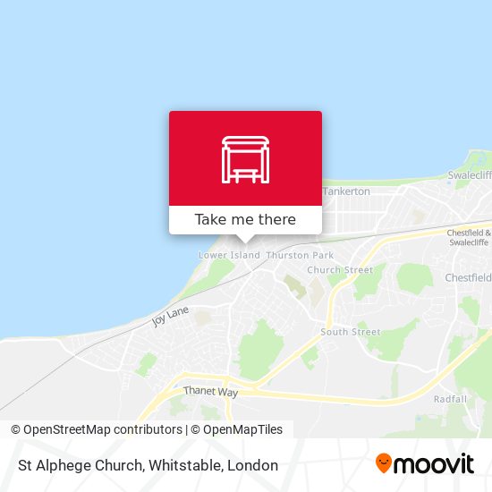St Alphege Church, Whitstable map