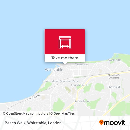Beach Walk, Whitstable map