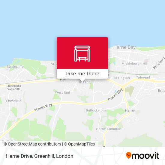 Herne Drive, Greenhill map