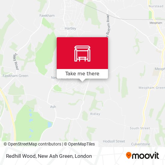 Redhill Wood, New Ash Green map