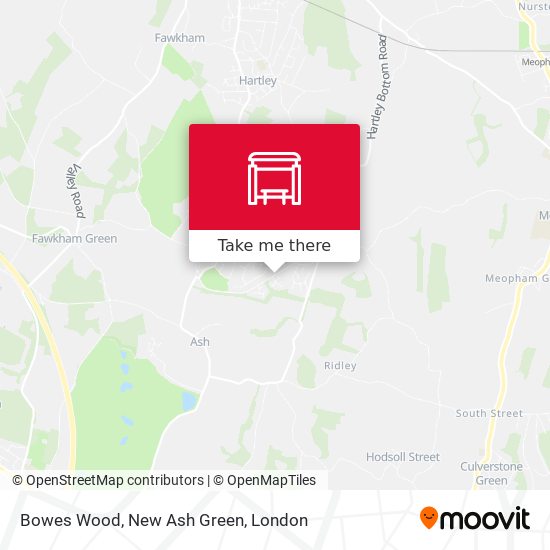 Bowes Wood, New Ash Green map