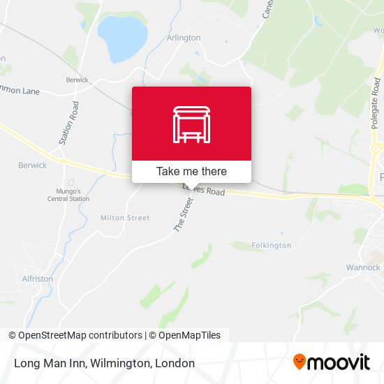 Long Man Inn, Wilmington map