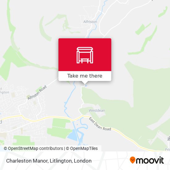 Charleston Manor, Litlington map