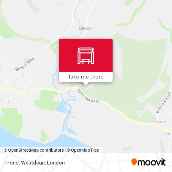 Pond, Westdean map