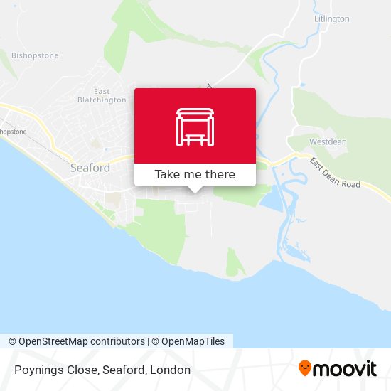 Poynings Close, Seaford map