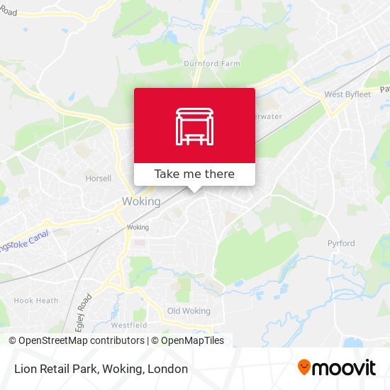 Lion Retail Park, Woking map