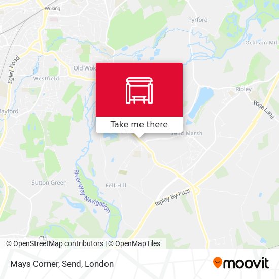 Mays Corner, Send map