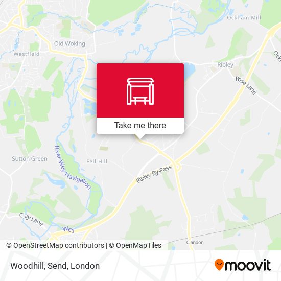 Woodhill, Send map