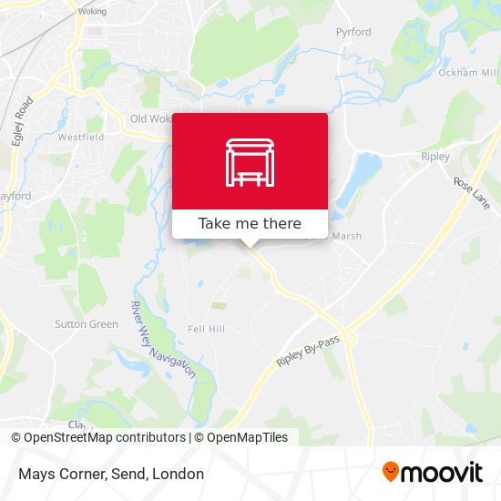 Mays Corner, Send map
