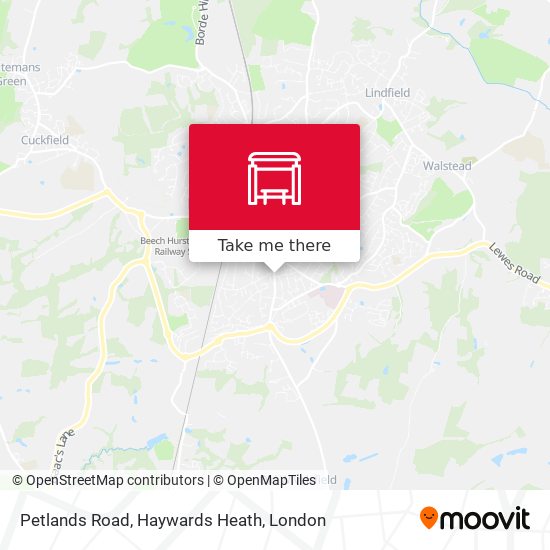 Petlands Road, Haywards Heath map