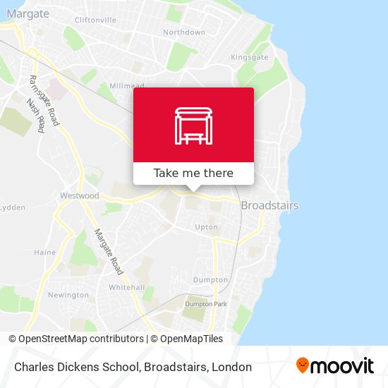 Charles Dickens School, Broadstairs map