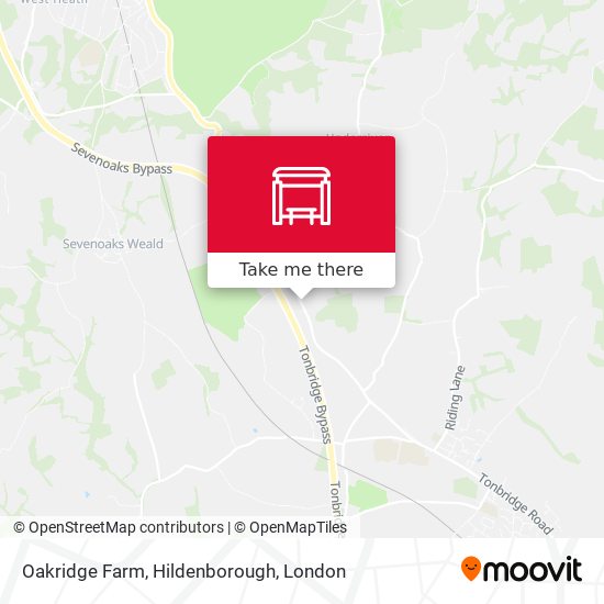 Oakridge Farm, Hildenborough map