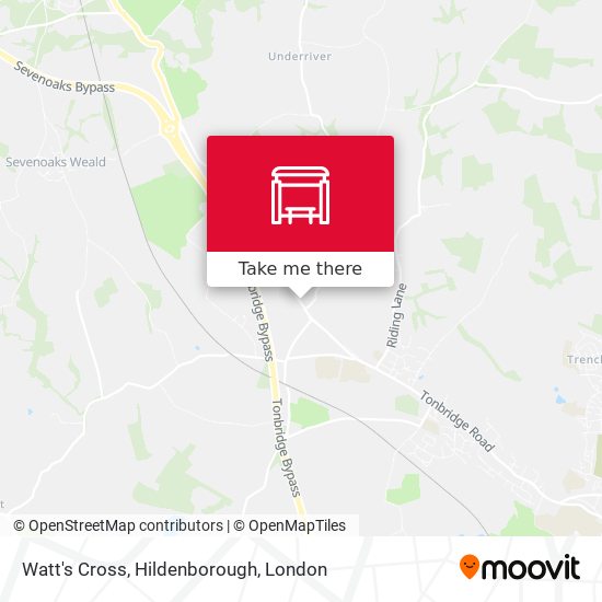 Watt's Cross, Hildenborough map