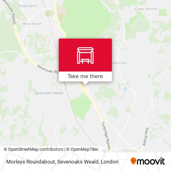 Morleys Roundabout, Sevenoaks Weald map