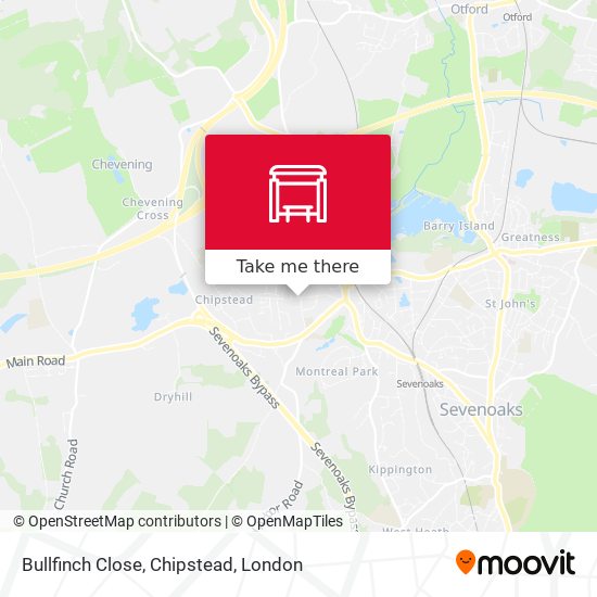 Bullfinch Close, Chipstead map