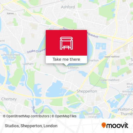 Studios, Shepperton map
