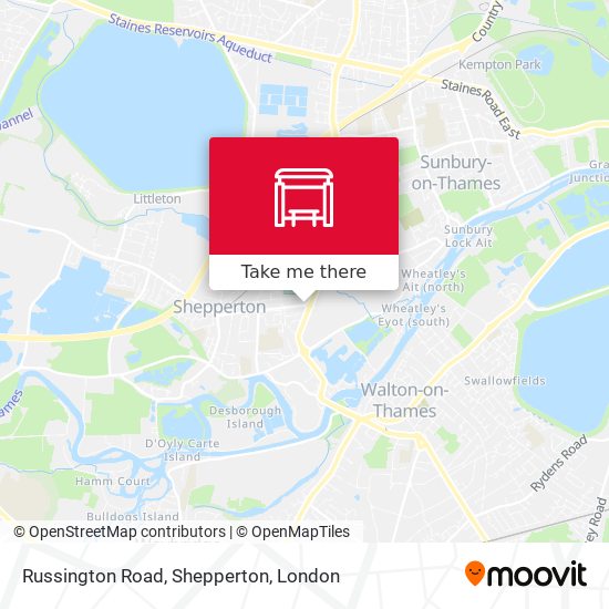Russington Road, Shepperton map