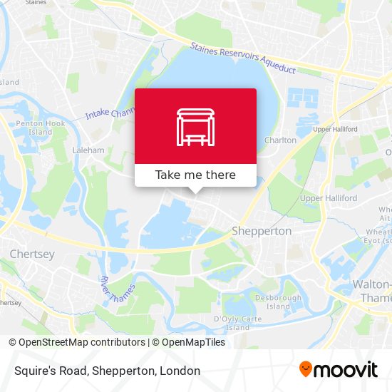 Squire's Road, Shepperton map