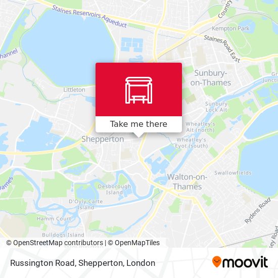 Russington Road, Shepperton map