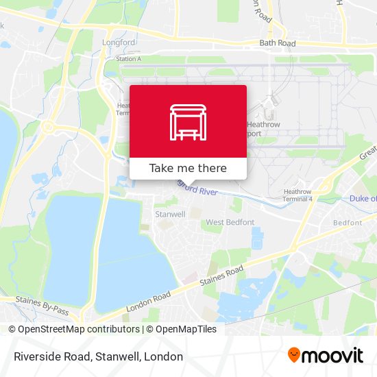 Riverside Road, Stanwell map