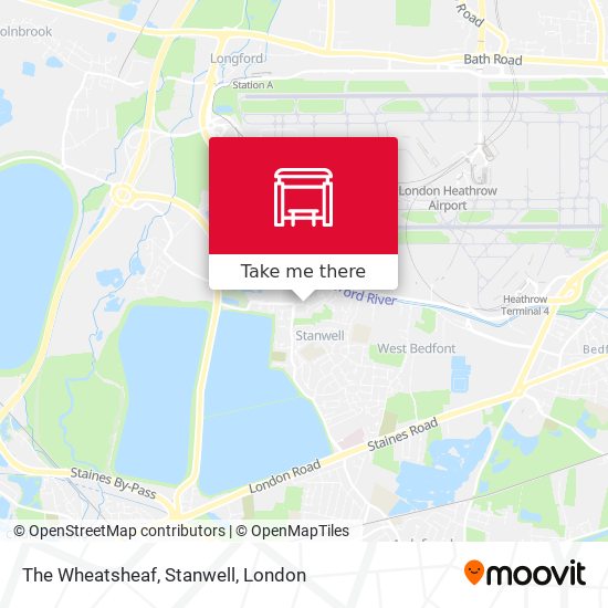 The Wheatsheaf, Stanwell map