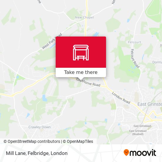 Mill Lane, Felbridge map