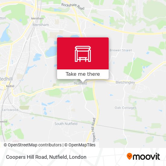 Coopers Hill Road, Nutfield map