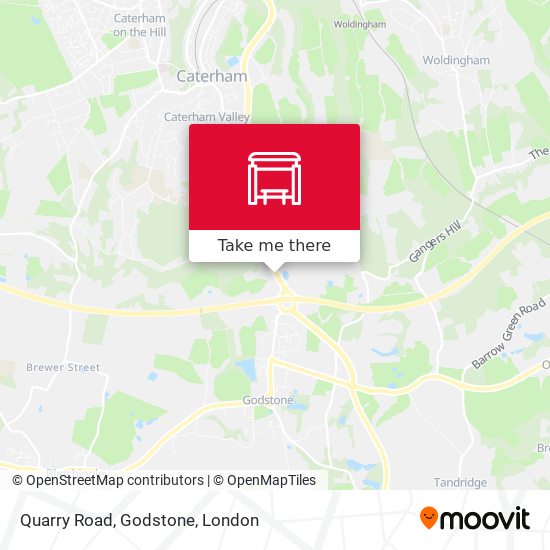 Quarry Road, Godstone map