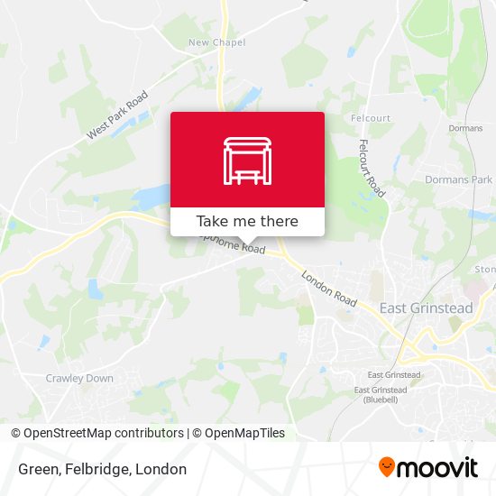 Green, Felbridge map