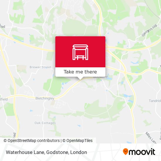 Waterhouse Lane, Godstone map
