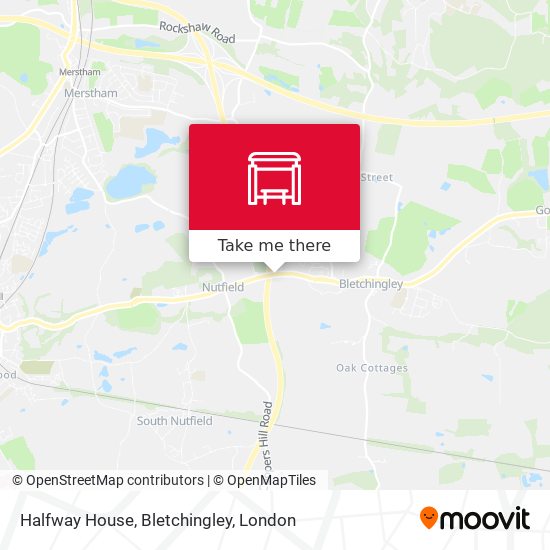 Halfway House, Bletchingley map
