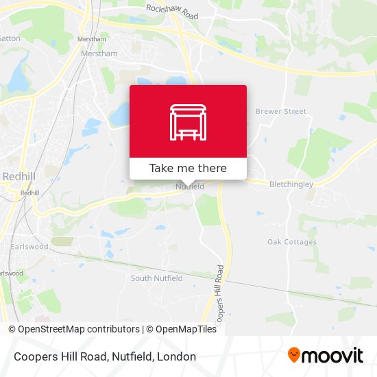 Coopers Hill Road, Nutfield map