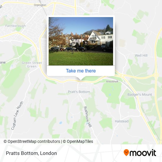 Pratts Bottom map