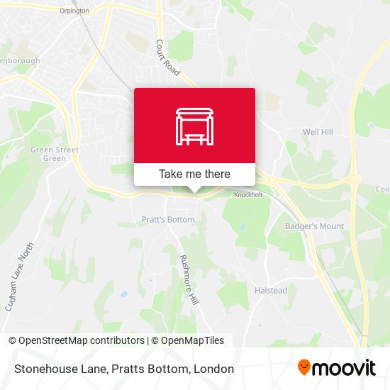Stonehouse Lane, Pratts Bottom map