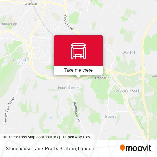Stonehouse Lane, Pratts Bottom map