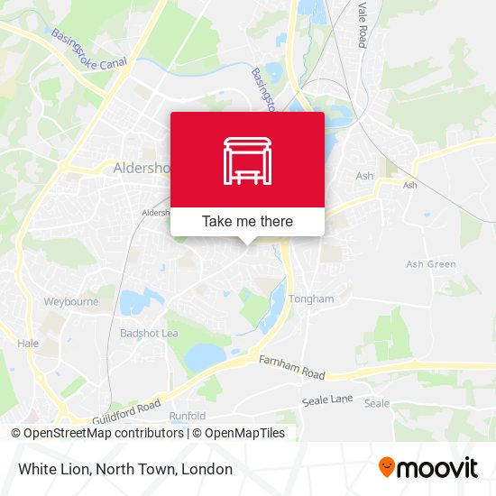 White Lion, North Town map