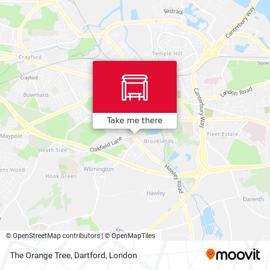 The Orange Tree, Dartford map