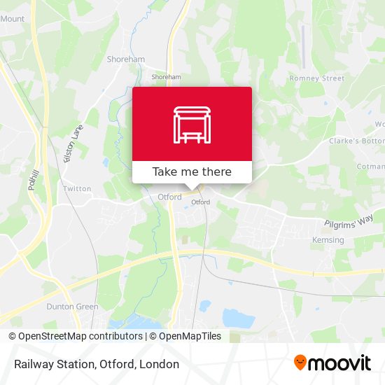 Railway Station, Otford map