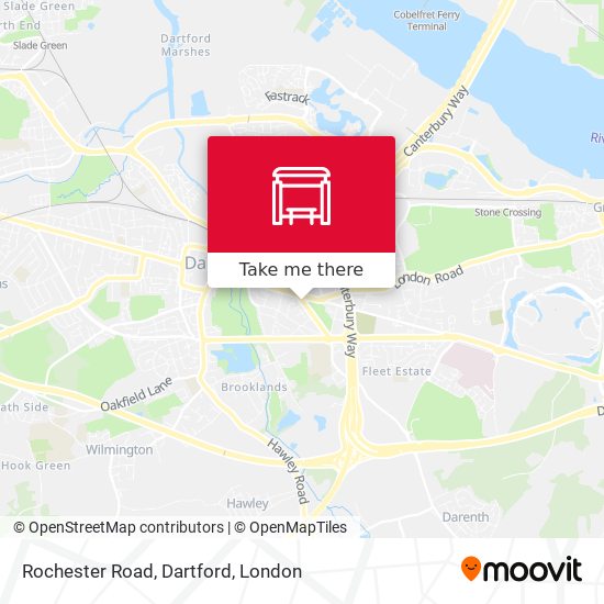 Rochester Road, Dartford map