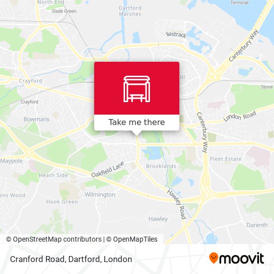 Cranford Road, Dartford map
