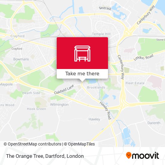 The Orange Tree, Dartford map